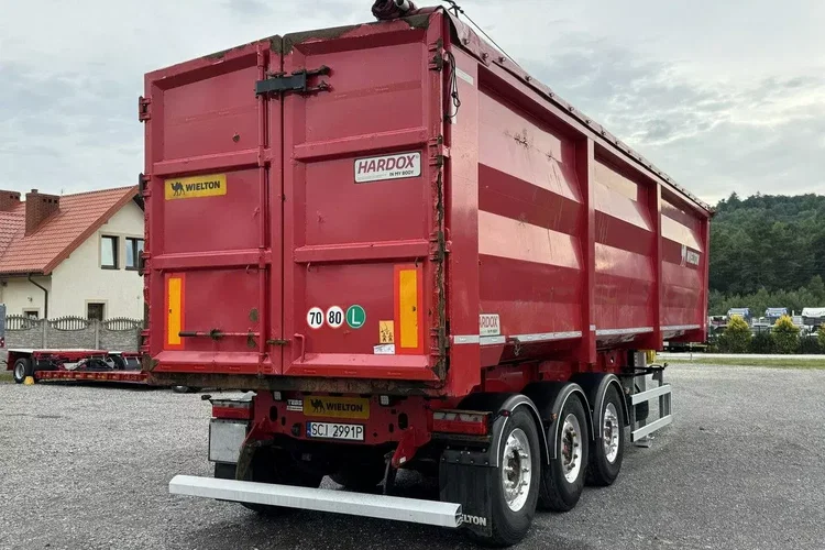 Wielton HARDOX STALOWA DO ZŁOMU 50m Oś Podnoszona Złomówka Stan Bdb zdjęcie 21