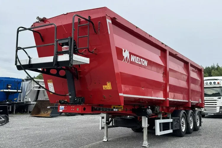 Wielton HARDOX STALOWA DO ZŁOMU 50m Oś Podnoszona Złomówka Stan Bdb zdjęcie 4