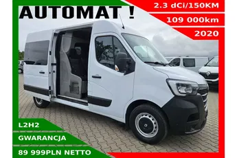 Renault Master L2H2 89999zł Netto Brygadówka 7 osób 2.3 dCi/150KM