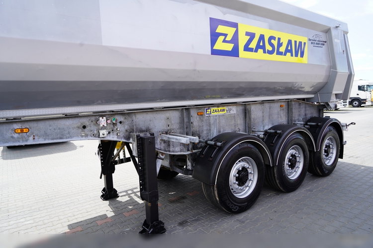 ZASŁAW WYWROTKA 26 m3 / STALOWA / HP / OŚ PODNOSZONA / RYNNA / 2017 zdjęcie 10
