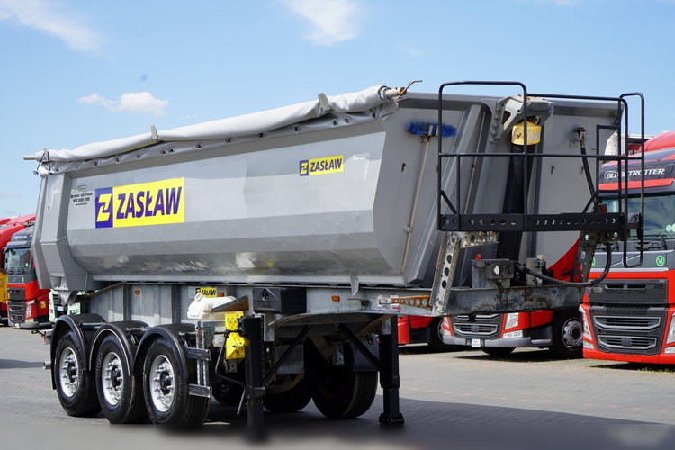 ZASŁAW WYWROTKA 26 m3 / STALOWA / HP / OŚ PODNOSZONA / RYNNA / 2017 zdjęcie 1