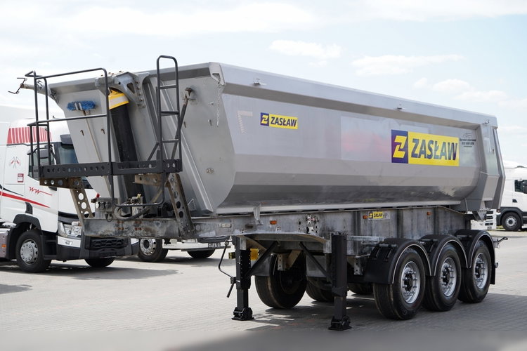 ZASŁAW WYWROTKA 26 m3 / STALOWA / HP / OŚ PODNOSZONA / RYNNA / 2017 zdjęcie 2