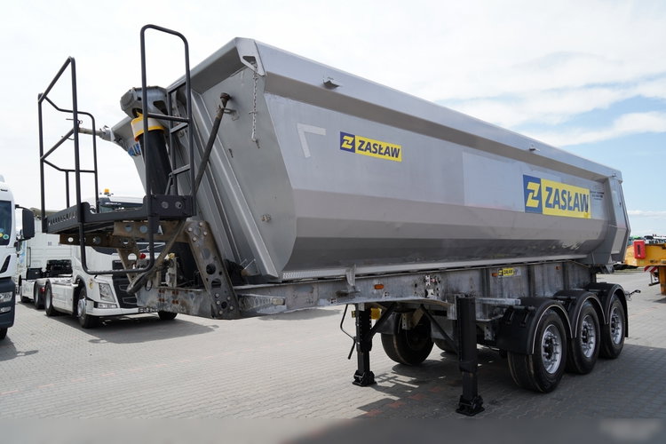 ZASŁAW WYWROTKA 26 m3 / STALOWA / HP / OŚ PODNOSZONA / RYNNA / 2017 zdjęcie 3