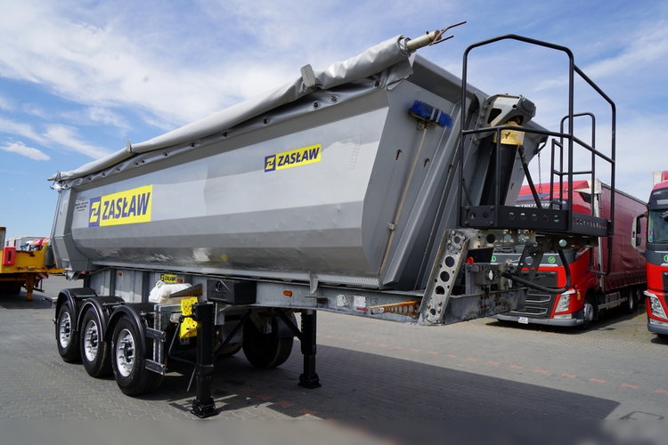 ZASŁAW WYWROTKA 26 m3 / STALOWA / HP / OŚ PODNOSZONA / RYNNA / 2017 zdjęcie 8