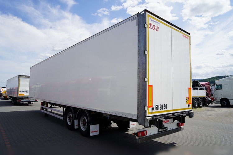 Fruehauf / KONTENER / KOFFER / 2 OSIE / SAF / 2020 ROK / BARDZO MOCNA PODŁOGA: SZYNA-DESKA  zdjęcie 3