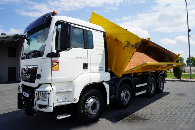 MAN TGS 41.460 / 8x4 / WYWROTKA / 2 STRONNA / BORDMATIC / HYDROBURTA / MEILLER KIPER /  / OPONY 100% / EURO 6 / 2017 R / SPROWADZONA  zdjęcie 9