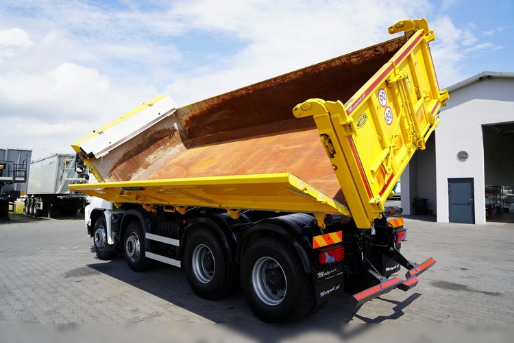 MAN TGS 41.460 / 8x4 / WYWROTKA / 2 STRONNA / BORDMATIC / HYDROBURTA / MEILLER KIPER /  / OPONY 100% / EURO 6 / 2017 R / SPROWADZONA  zdjęcie 10