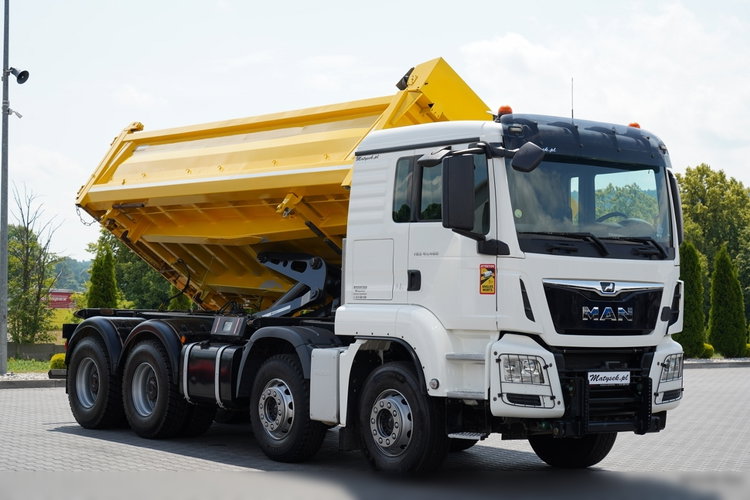MAN TGS 41.460 / 8x4 / WYWROTKA / 2 STRONNA / BORDMATIC / HYDROBURTA / MEILLER KIPER /  / OPONY 100% / EURO 6 / 2017 R / SPROWADZONA  zdjęcie 12