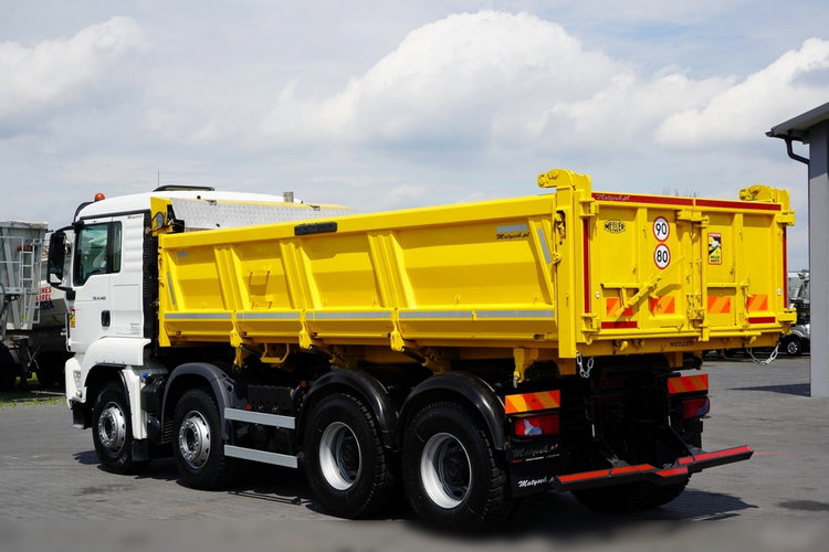 MAN TGS 41.460 / 8x4 / WYWROTKA / 2 STRONNA / BORDMATIC / HYDROBURTA / MEILLER KIPER /  / OPONY 100% / EURO 6 / 2017 R / SPROWADZONA  zdjęcie 14