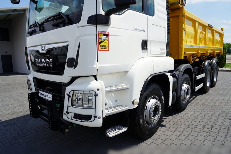 MAN TGS 41.460 / 8x4 / WYWROTKA / 2 STRONNA / BORDMATIC / HYDROBURTA / MEILLER KIPER /  / OPONY 100% / EURO 6 / 2017 R / SPROWADZONA  zdjęcie 18