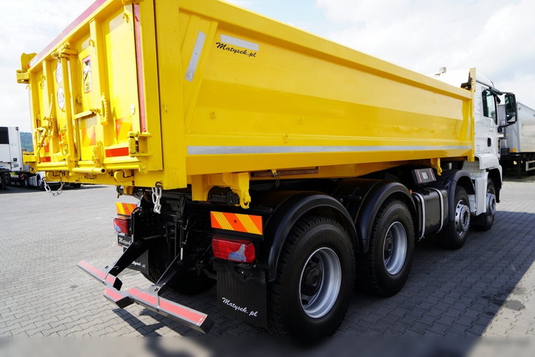 MAN TGS 41.460 / 8x4 / WYWROTKA / 2 STRONNA / BORDMATIC / HYDROBURTA / MEILLER KIPER /  / OPONY 100% / EURO 6 / 2017 R / SPROWADZONA  zdjęcie 23