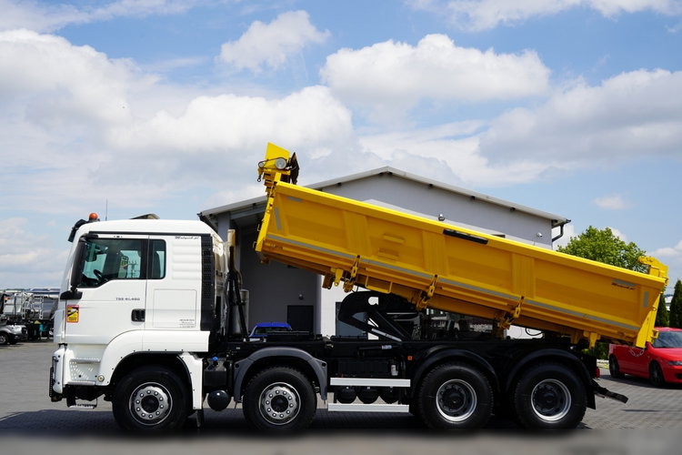 MAN TGS 41.460 / 8x4 / WYWROTKA / 2 STRONNA / BORDMATIC / HYDROBURTA / MEILLER KIPER /  / OPONY 100% / EURO 6 / 2017 R / SPROWADZONA  zdjęcie 4