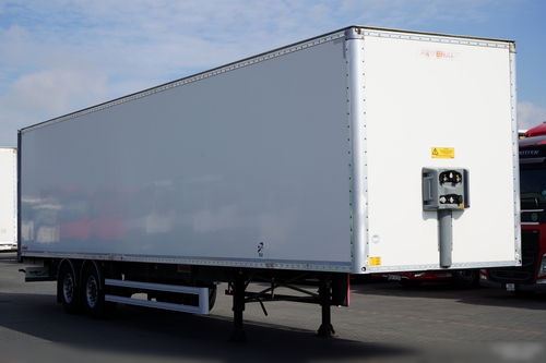 Fruehauf / KONTENER / KOFFER / 2 OSIE / SAF / BARDZO MOCNA PODŁOGA: SZYNA-DESKA