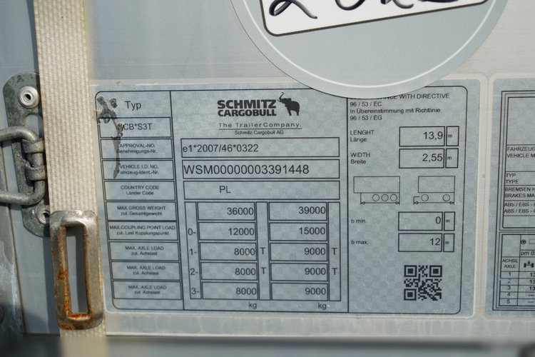 Schmitz Cargobull FIRANKA / MEGA / MULDA DO STALI - 9 M / COILMULDA / BDE - ROZSUWANE SŁUPKI / 2022 ROK / OŚ PODNOSZONA  zdjęcie 26