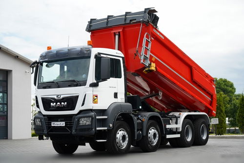 MAN TGS 35.460 / 8X4 / WYWROTKA TYLNOZSYPOWA / HYDROKLAPA / 2018 ROK / SPROWADZONY / PO KONTRAKCIE SERWISOWYM 
