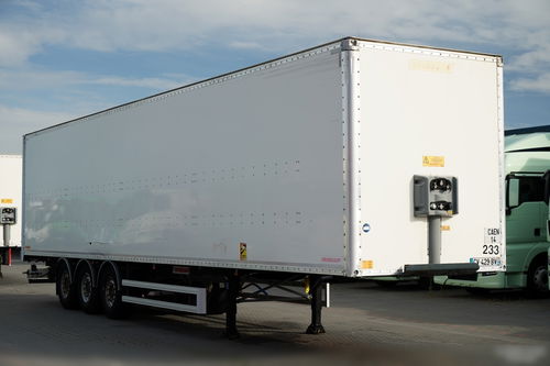 Fruehauf / KONTENER / KOFFER / ROLETA / BARDZO MOCNA PODŁOGA : SZYNA-DESKA