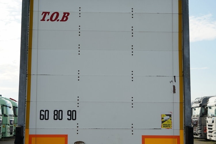 Fruehauf / KONTENER / KOFFER / OSIE SAF / 2 OSIE / ROLETA / MOCNA PODŁOGA: SZYNA DESKA zdjęcie 12