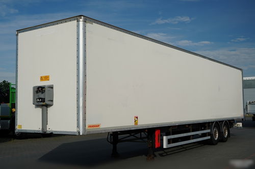 Fruehauf / KONTENER / KOFFER / OSIE SAF / 2 OSIE / ROLETA / MOCNA PODŁOGA: SZYNA DESKA