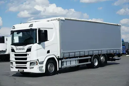 Scania R 410 / ACC / E 6 / FIRANKA + WINDA / DŁ. 9, 5 M / 23 PALETY / RETARDER