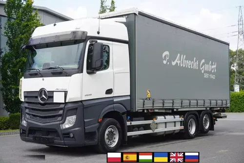 Mercedes Actros 2545 MP5 / BIG cab / Curtainsider 19 EPAL