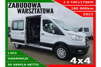 Ford transit L3H2 4x4 99999zł NETTO Brygadówka 6 osób 2.0TdCi/170KM