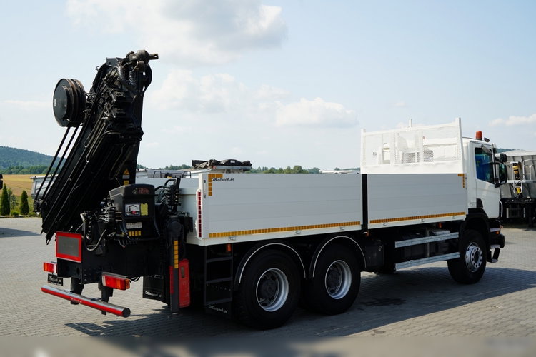 Scania P360 / 6X4 / SKRZYNIOWY 4.85 + HDS HIAB 211 E-6 HIDUO / UDŹWIG 7100KG / MAX WYSÓW 16.5 M / STEROWANIE RADIOWE zdjęcie 19