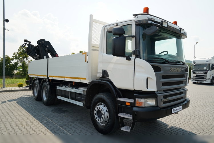 Scania P360 / 6X4 / SKRZYNIOWY 4.85 + HDS HIAB 211 E-6 HIDUO / UDŹWIG 7100KG / MAX WYSÓW 16.5 M / STEROWANIE RADIOWE zdjęcie 20