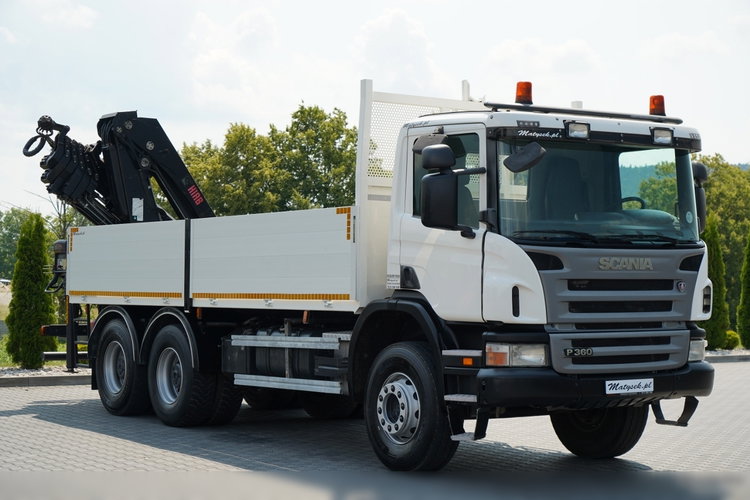 Scania P360 / 6X4 / SKRZYNIOWY 4.85 + HDS HIAB 211 E-6 HIDUO / UDŹWIG 7100KG / MAX WYSÓW 16.5 M / STEROWANIE RADIOWE zdjęcie 21