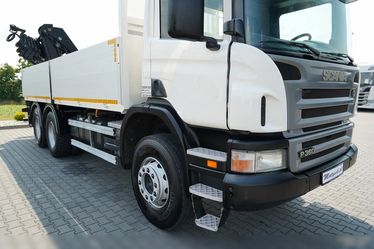 Scania P360 / 6X4 / SKRZYNIOWY 4.85 + HDS HIAB 211 E-6 HIDUO / UDŹWIG 7100KG / MAX WYSÓW 16.5 M / STEROWANIE RADIOWE zdjęcie 22