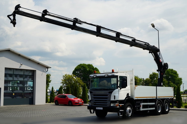 Scania P360 / 6X4 / SKRZYNIOWY 4.85 + HDS HIAB 211 E-6 HIDUO / UDŹWIG 7100KG / MAX WYSÓW 16.5 M / STEROWANIE RADIOWE zdjęcie 2