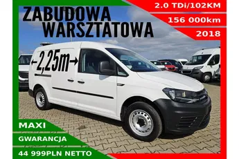 Volkswagen Caddy LONG 44999zł NETTO Zabudowa Warsztatowa 2.0TDi/102KM