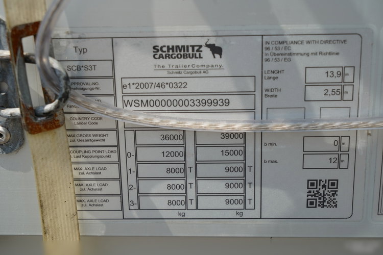 Schmitz / FIRANKA / STANDARD / OŚ PODNOSZONA / PODNOSZONY DACH / 2022R  zdjęcie 25