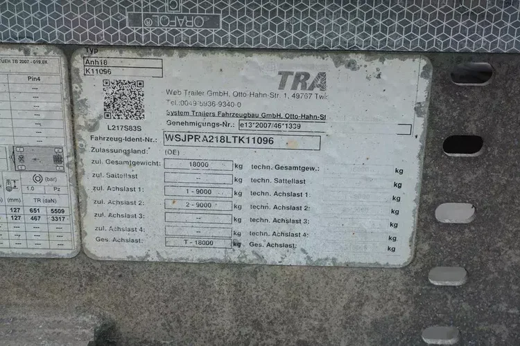 Schmitz WEB TRAILER / 2 OSIE / BDF / DMC 18 000 KG zdjęcie 11