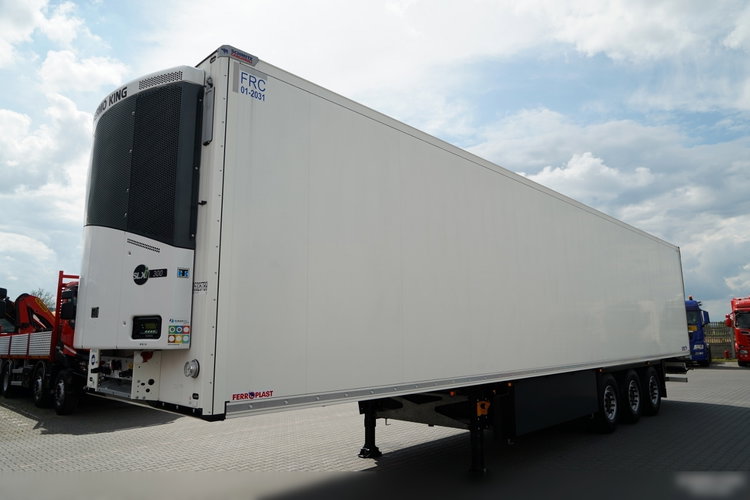 SCHMITZ  / CHŁODNIA / THERMO KING SLX 300 / DOPPELSTOCK / KOSZ NA PALETY /  OŚ PODNOSZONA / MAŁO UŻYWANA  zdjęcie 4