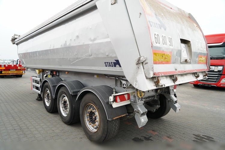 STAS WYWROTKA / 26m3 / ALUMINIOWA / OŚ PONOSZONA / SKRĘTNA  / OSIE SAF   zdjęcie 11