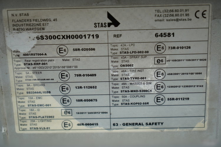 STAS WYWROTKA / 26m3 / ALUMINIOWA / OŚ PONOSZONA / SKRĘTNA  / OSIE SAF   zdjęcie 22