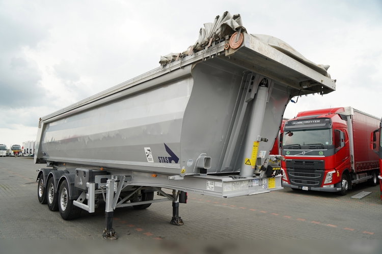 STAS WYWROTKA / 26m3 / ALUMINIOWA / OŚ PONOSZONA / SKRĘTNA  / OSIE SAF   zdjęcie 2