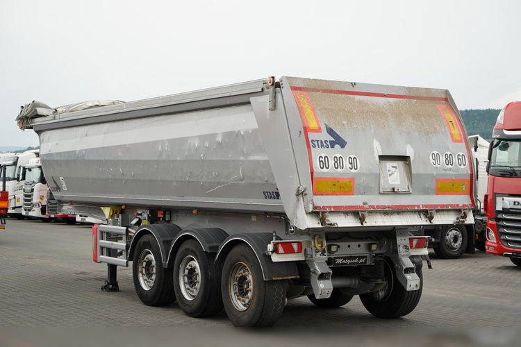 STAS WYWROTKA / 26m3 / ALUMINIOWA / OŚ PONOSZONA / SKRĘTNA  / OSIE SAF   zdjęcie 6