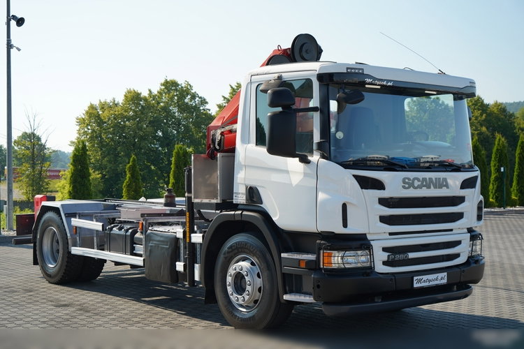 Scania P 280 / 4X2 / SIŁOWNIK DO WYWROTU / + HDS HMF 635 / UDŹWIG 1 500 KG / MAX WYSÓW 7 M / STEROWANIE RADIOWE / EURO 6 zdjęcie 13