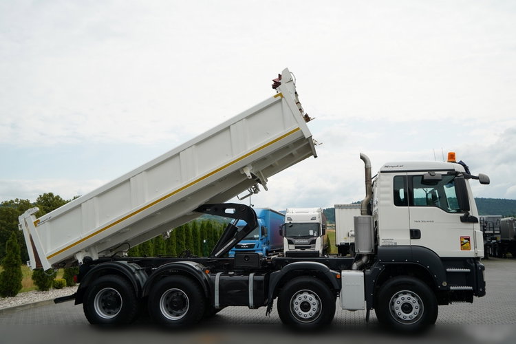 MAN TGS 35.440 / 8X4 / WYWROTKA 2 STR. / HYDROBURTA / BORDMATIC / ZABUDOWA MEILLER KIPPER zdjęcie 9