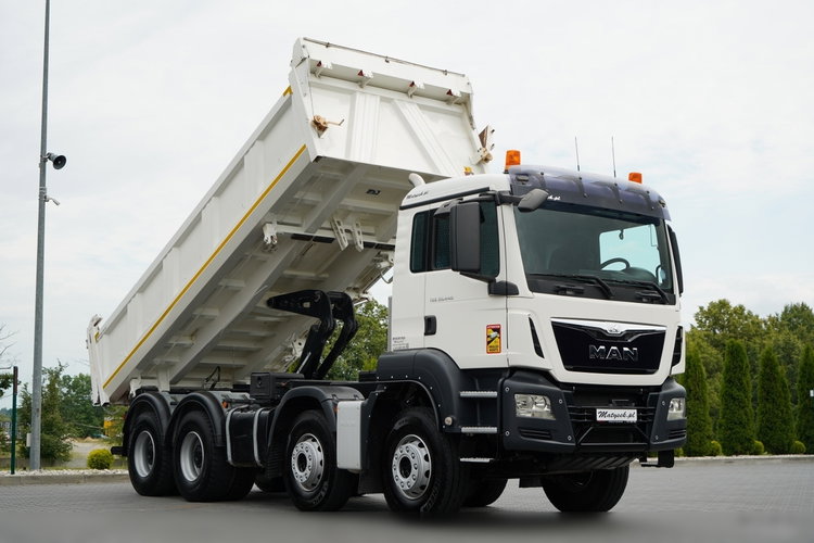 MAN TGS 35.440 / 8X4 / WYWROTKA 2 STR. / HYDROBURTA / BORDMATIC / ZABUDOWA MEILLER KIPPER zdjęcie 11