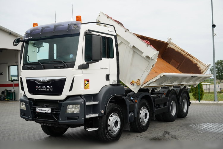 MAN TGS 35.440 / 8X4 / WYWROTKA 2 STR. / HYDROBURTA / BORDMATIC / ZABUDOWA MEILLER KIPPER zdjęcie 13