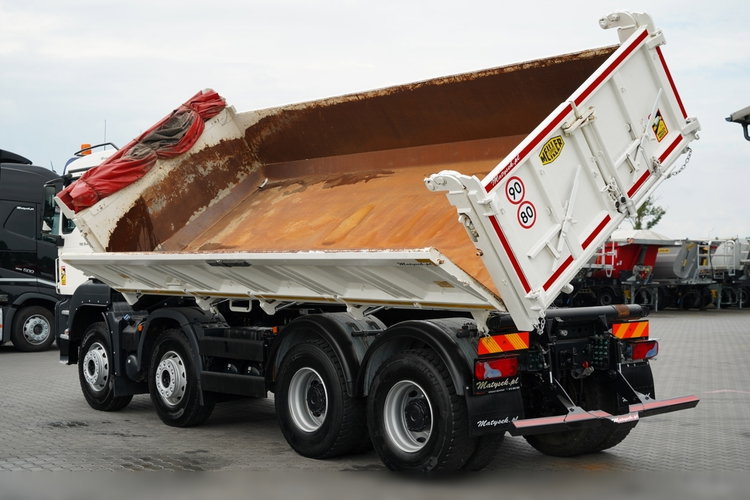 MAN TGS 35.440 / 8X4 / WYWROTKA 2 STR. / HYDROBURTA / BORDMATIC / ZABUDOWA MEILLER KIPPER zdjęcie 17