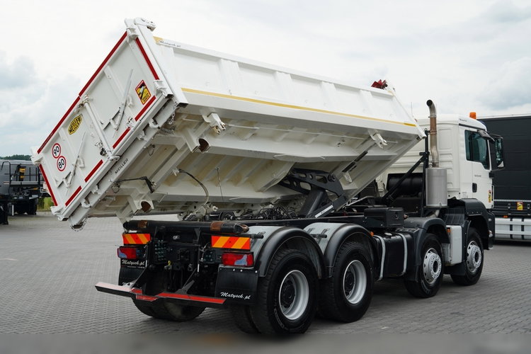 MAN TGS 35.440 / 8X4 / WYWROTKA 2 STR. / HYDROBURTA / BORDMATIC / ZABUDOWA MEILLER KIPPER zdjęcie 19