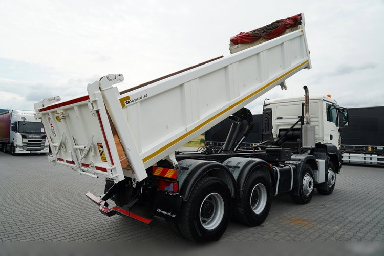 MAN TGS 35.440 / 8X4 / WYWROTKA 2 STR. / HYDROBURTA / BORDMATIC / ZABUDOWA MEILLER KIPPER zdjęcie 7