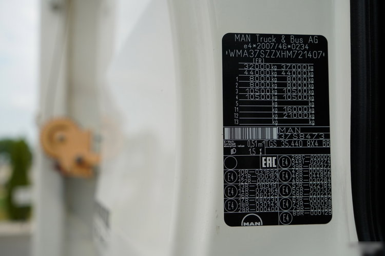 MAN TGS 35.440 / 8X4 / WYWROTKA 2 STR. / HYDROBURTA / BORDMATIC / ZABUDOWA MEILLER KIPPER zdjęcie 83