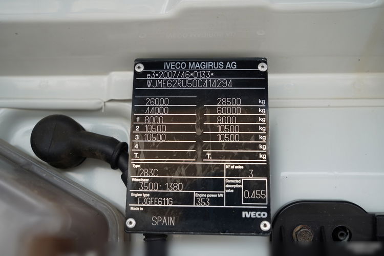 Iveco STRALIS X-WAY 480 / 6x4 / WYWROTKA DWUSTRONNA /  HYDROBURTA / BOARDMATIC / MEILLER KIPPER / SPROWADZONY zdjęcie 53