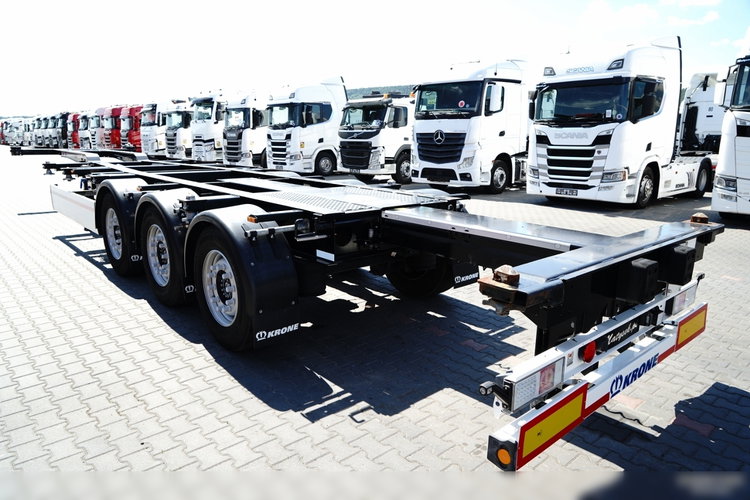 Krone / NACZEPA PODKONTENEROWA / MAŁO UŻYWANA / UNIWERSALNA / 2023 ROK / ROZSUWANY TYŁ / DO WSZYSTKICH KONTENERÓW / OŚ PODNOSZONA zdjęcie 12