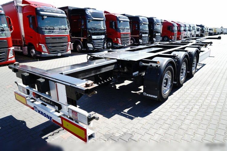 Krone / NACZEPA PODKONTENEROWA / MAŁO UŻYWANA / UNIWERSALNA / 2023 ROK / ROZSUWANY TYŁ / DO WSZYSTKICH KONTENERÓW / OŚ PODNOSZONA zdjęcie 14