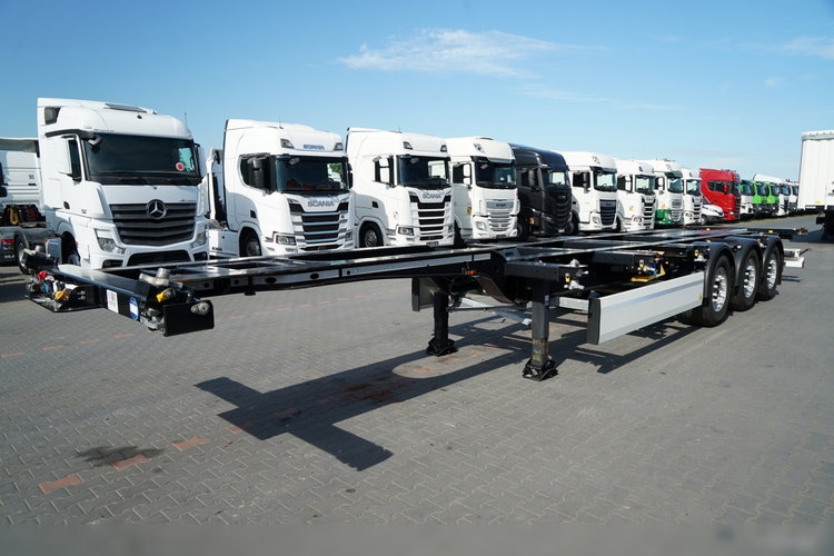 Krone / NACZEPA PODKONTENEROWA / MAŁO UŻYWANA / UNIWERSALNA / 2023 ROK / ROZSUWANY TYŁ / DO WSZYSTKICH KONTENERÓW / OŚ PODNOSZONA zdjęcie 3